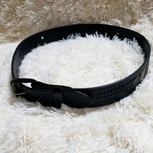 M&F concho, braided leather western belt